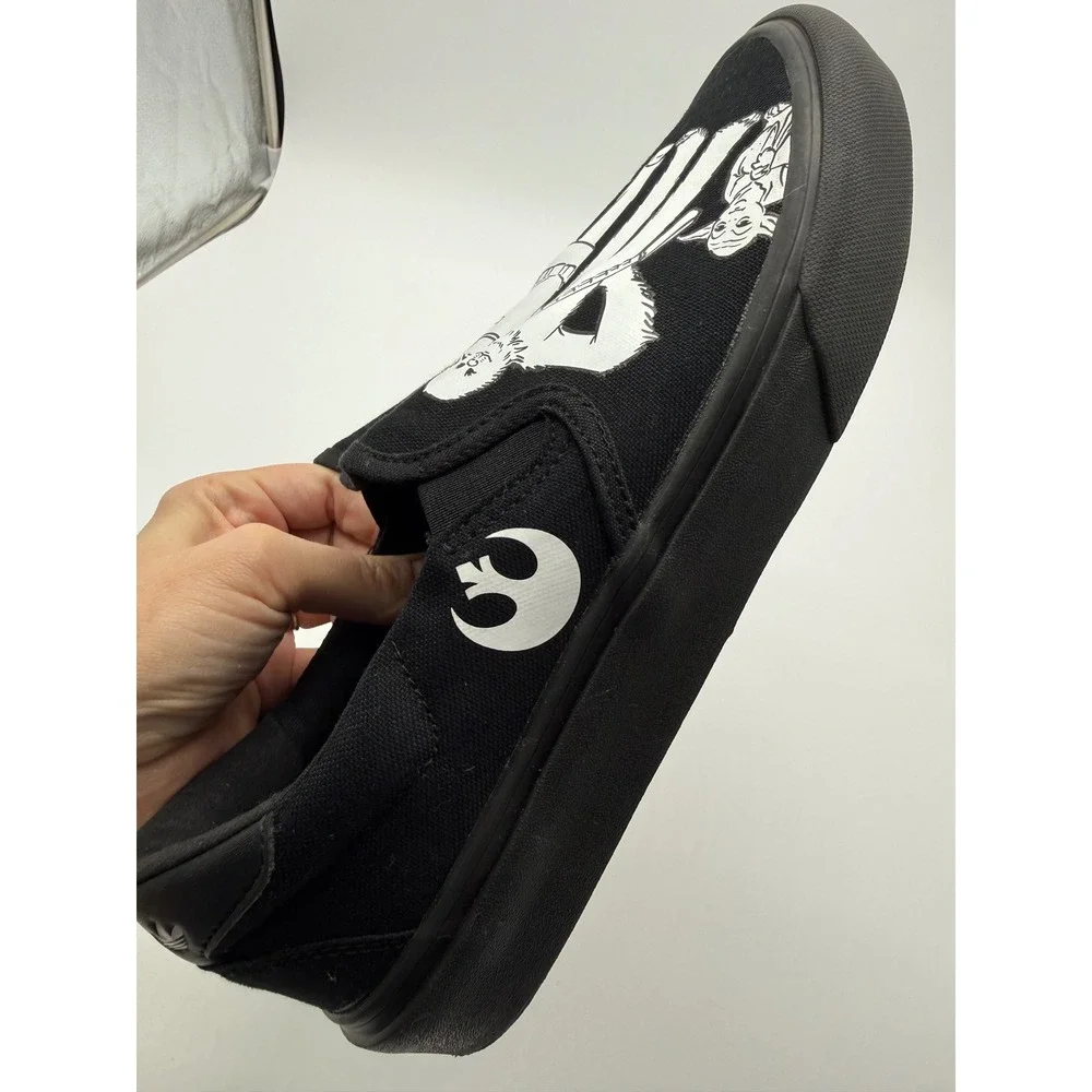 Adidas Star Wars Slip On Black Canvas Sneakers Rebel‎ Empire FY5312 Mens 8
